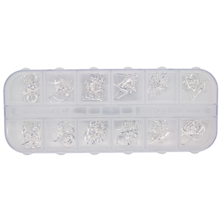 Inlay Abstract Jewels Silver