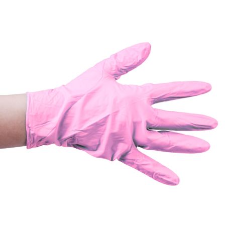 Nitril Gloves 100pcs Pink M pd.fr.